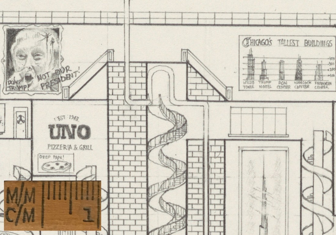 Illinois detail (chicago skyline)