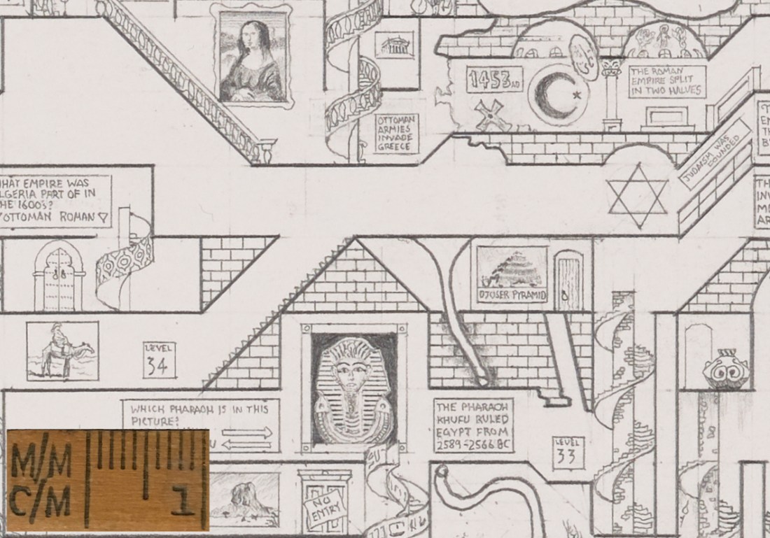 The World Map detail - Mona Lisa